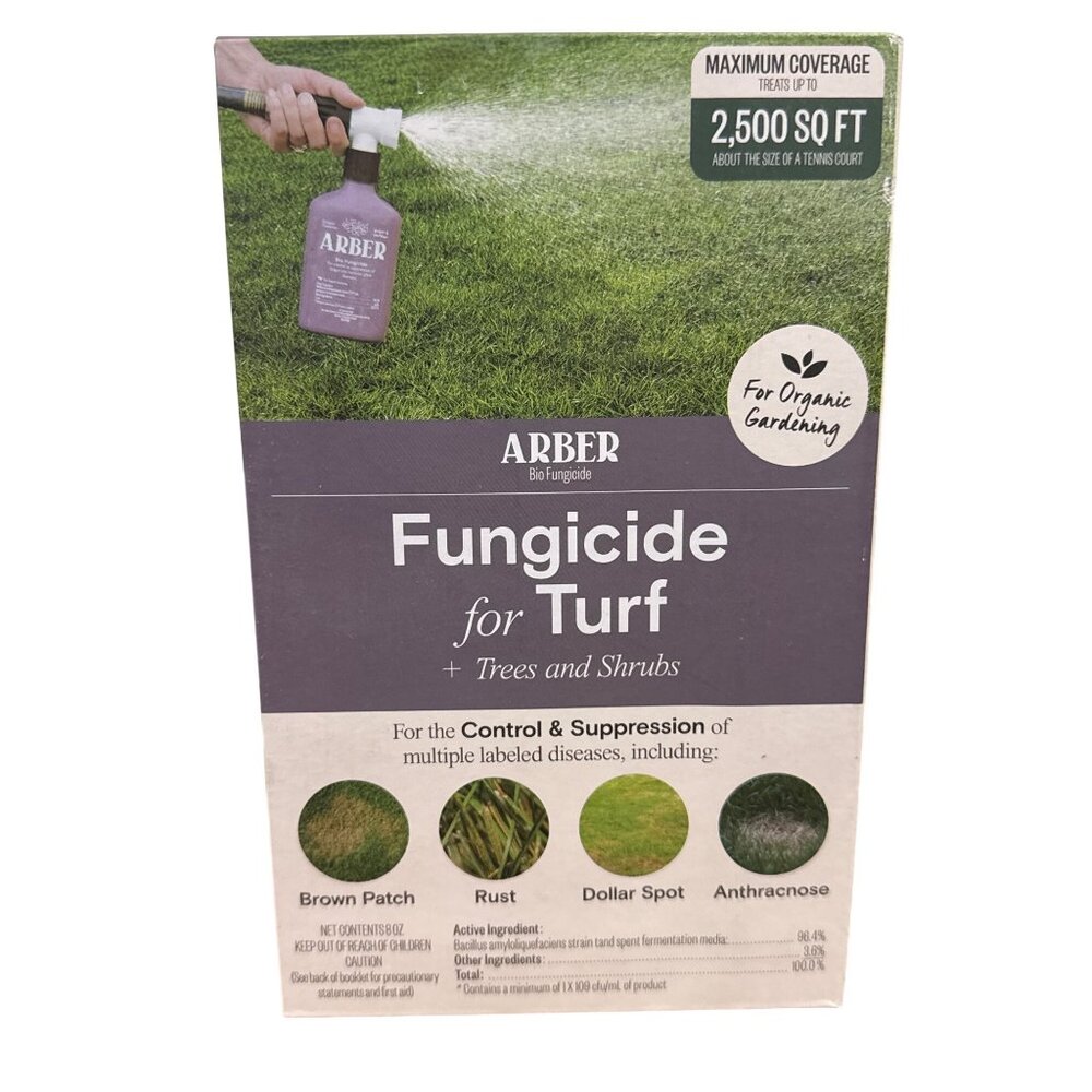 Arber Bio Fungicide For Turf Trees & Shrubs Organic Concentrate Spray 8oz